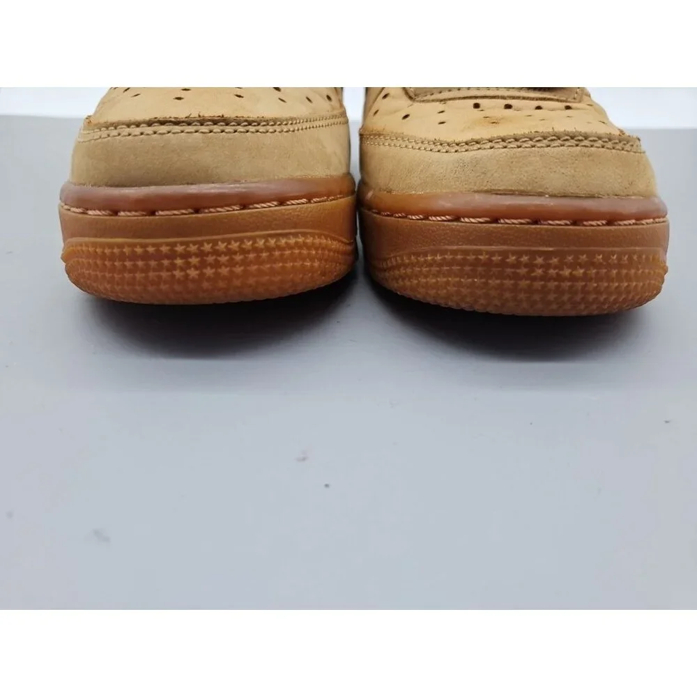 Nike Air Force 1‎ High Top Sneaker Suade/Khaki Shoe Size US 4.5Y UK 4 EUR 36.5